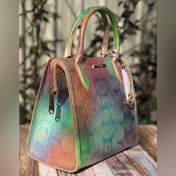 NWT BRAHMIN NEW WITH TAGS Small Caroline All Over Snake - Stunning! price firm - Picture 2 of 15